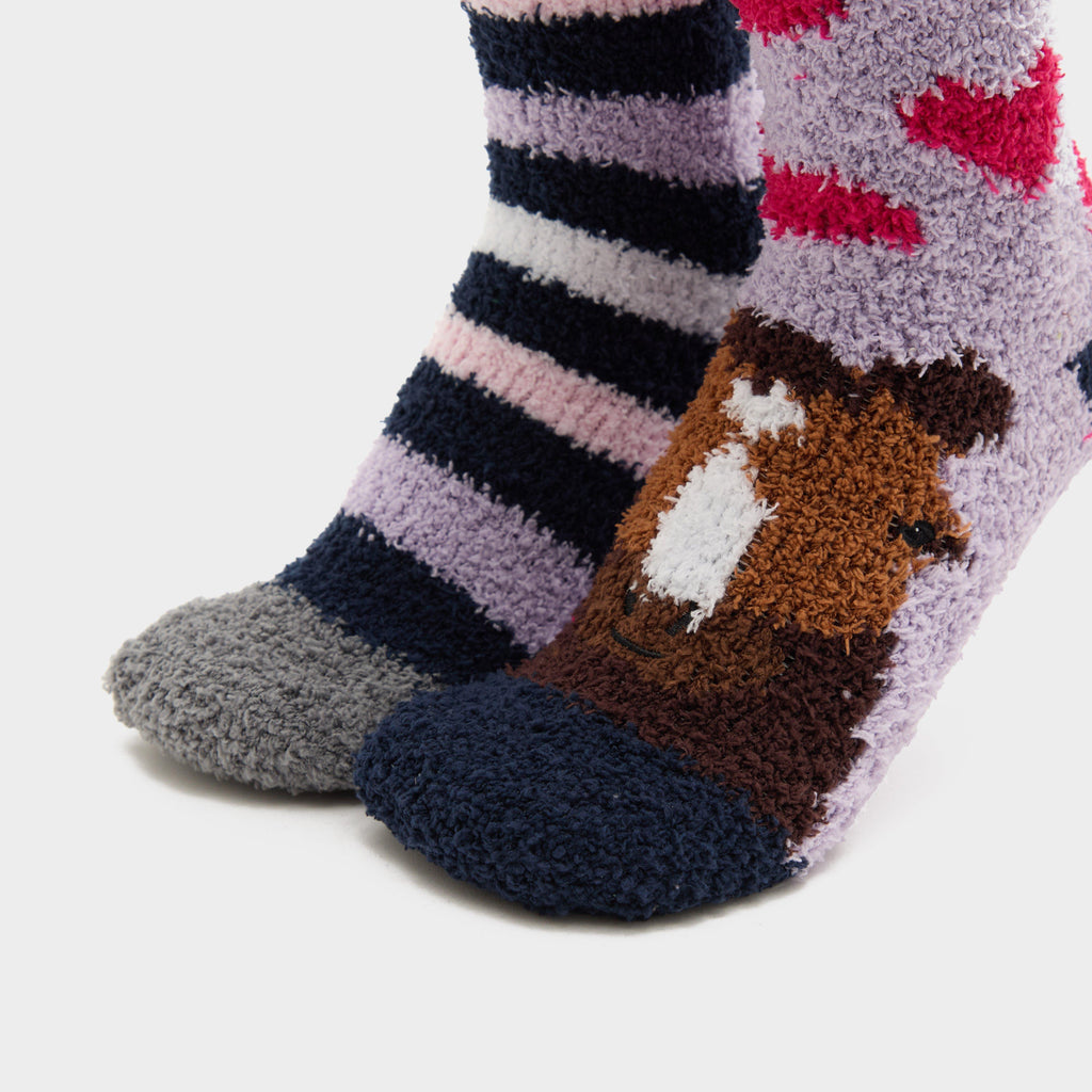Women's Lounge Socks 2 Pack Horse