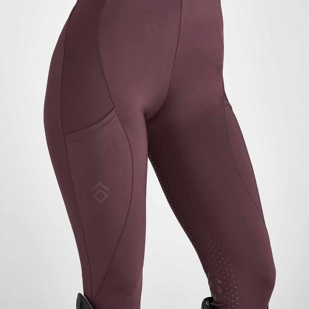 Womens Core Full Seat Leggings Mauve