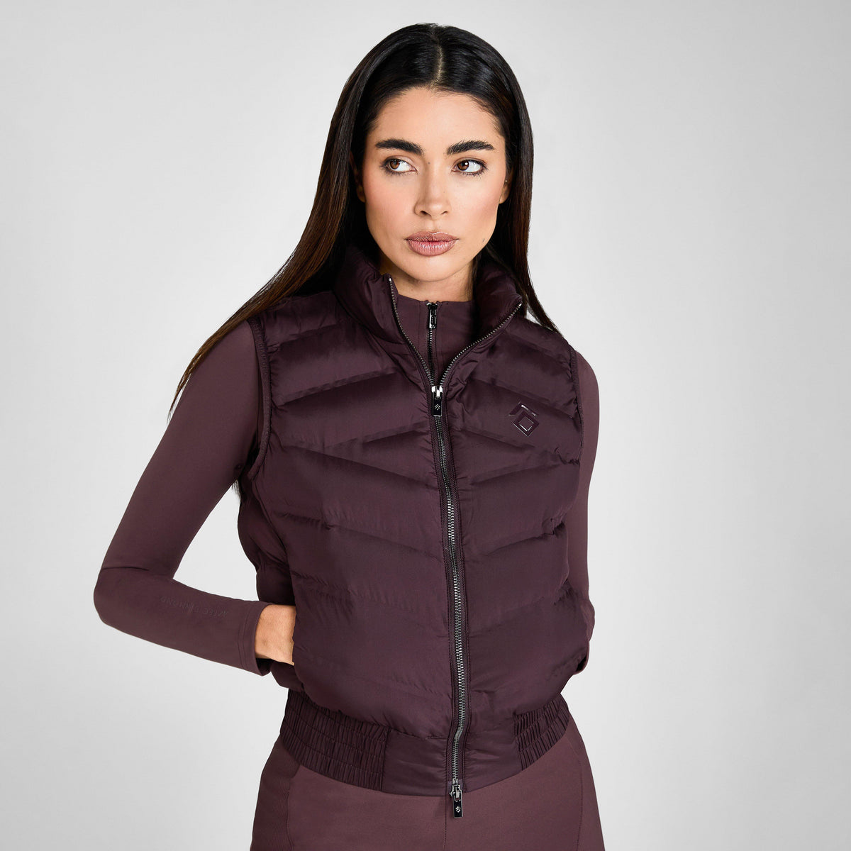 Womens Lightweight Gilet Mauve