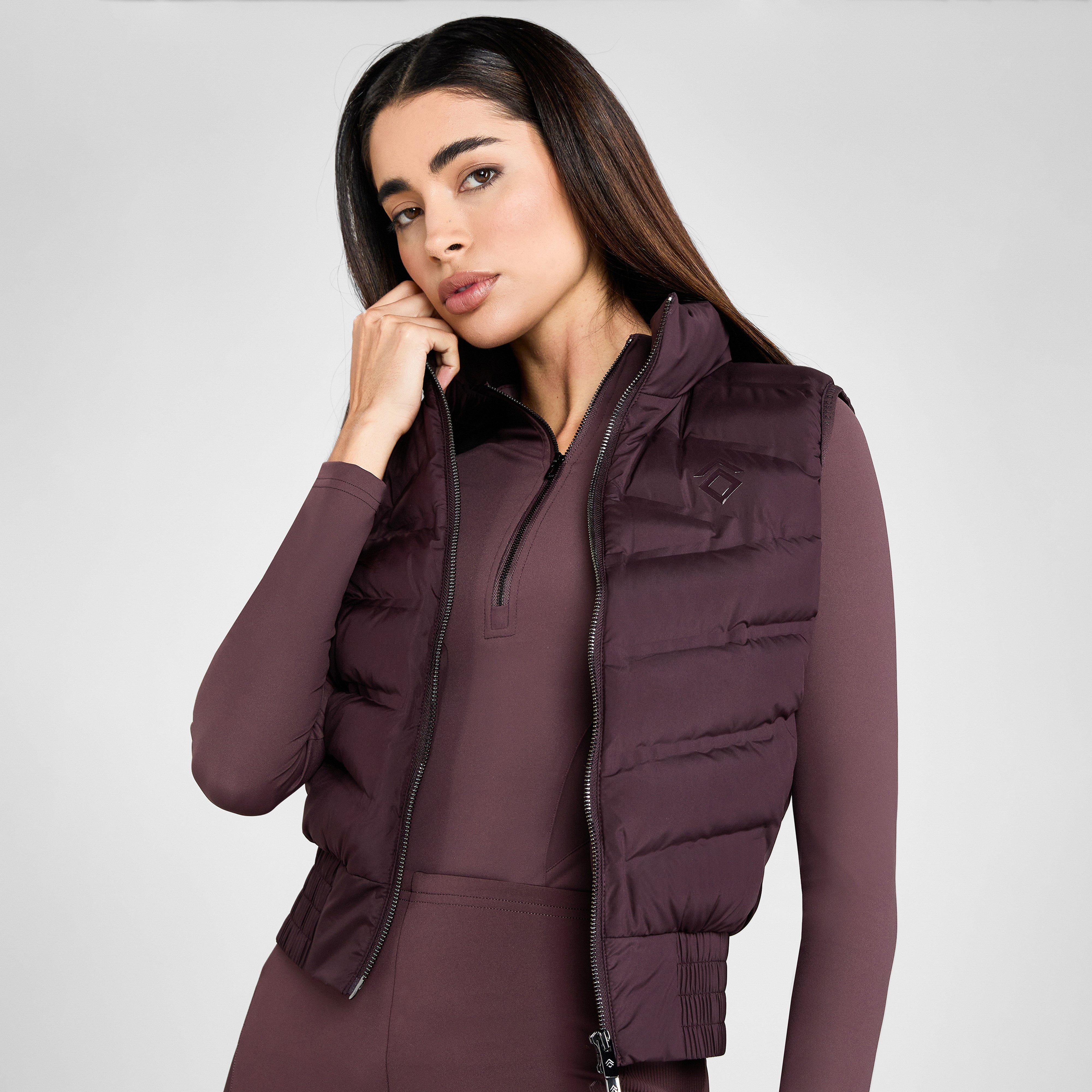 Womens Lightweight Gilet Mauve