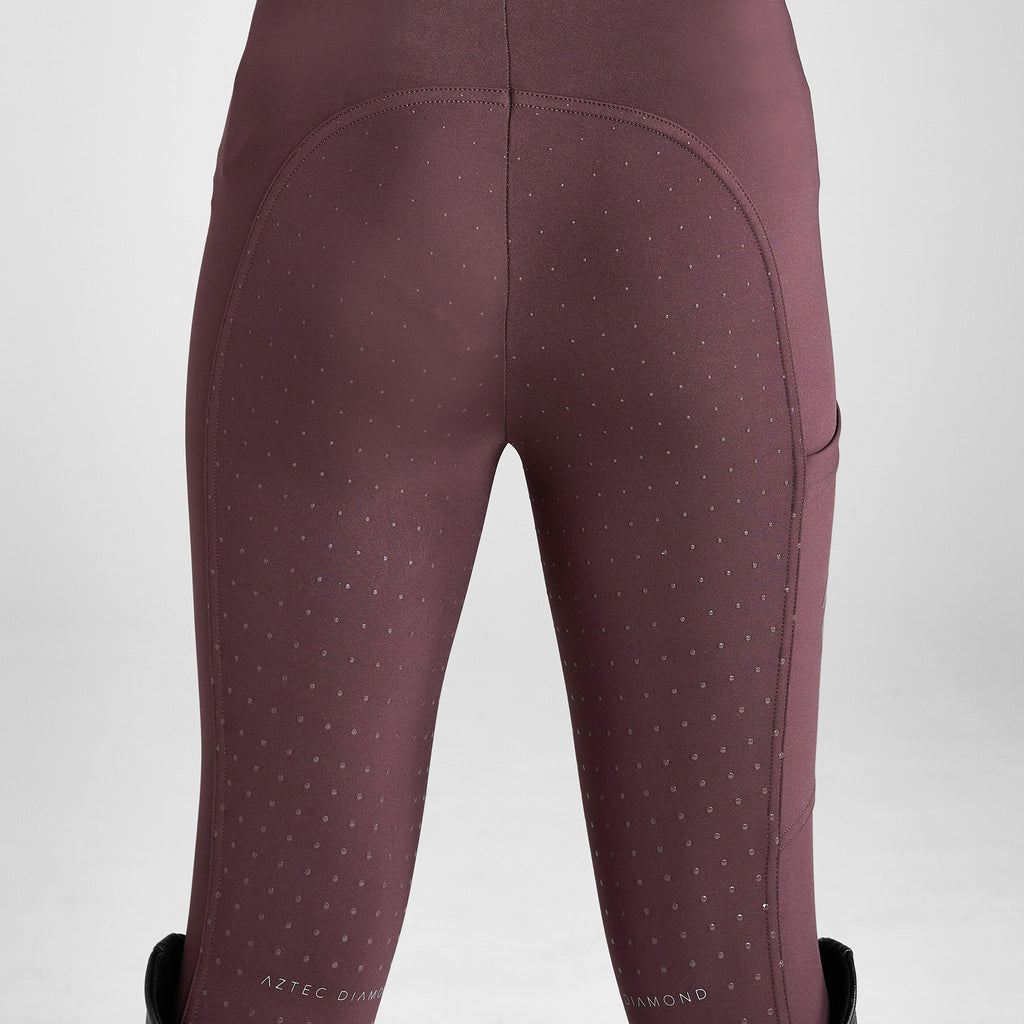 Young Rider Full Seat Leggings Deep Mauve