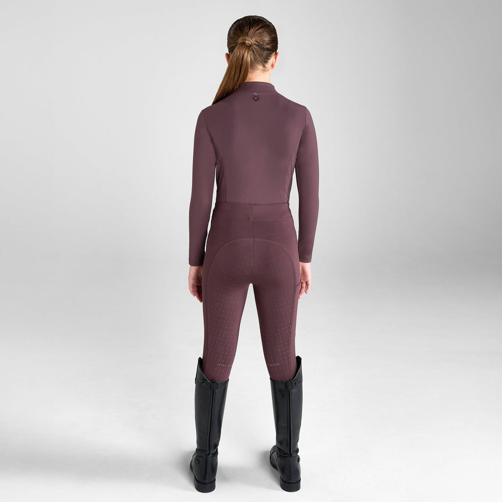 Young Rider Full Seat Leggings Deep Mauve