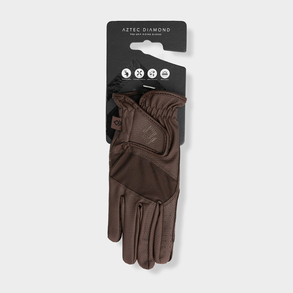 Pro Grip Riding Gloves Chocolate