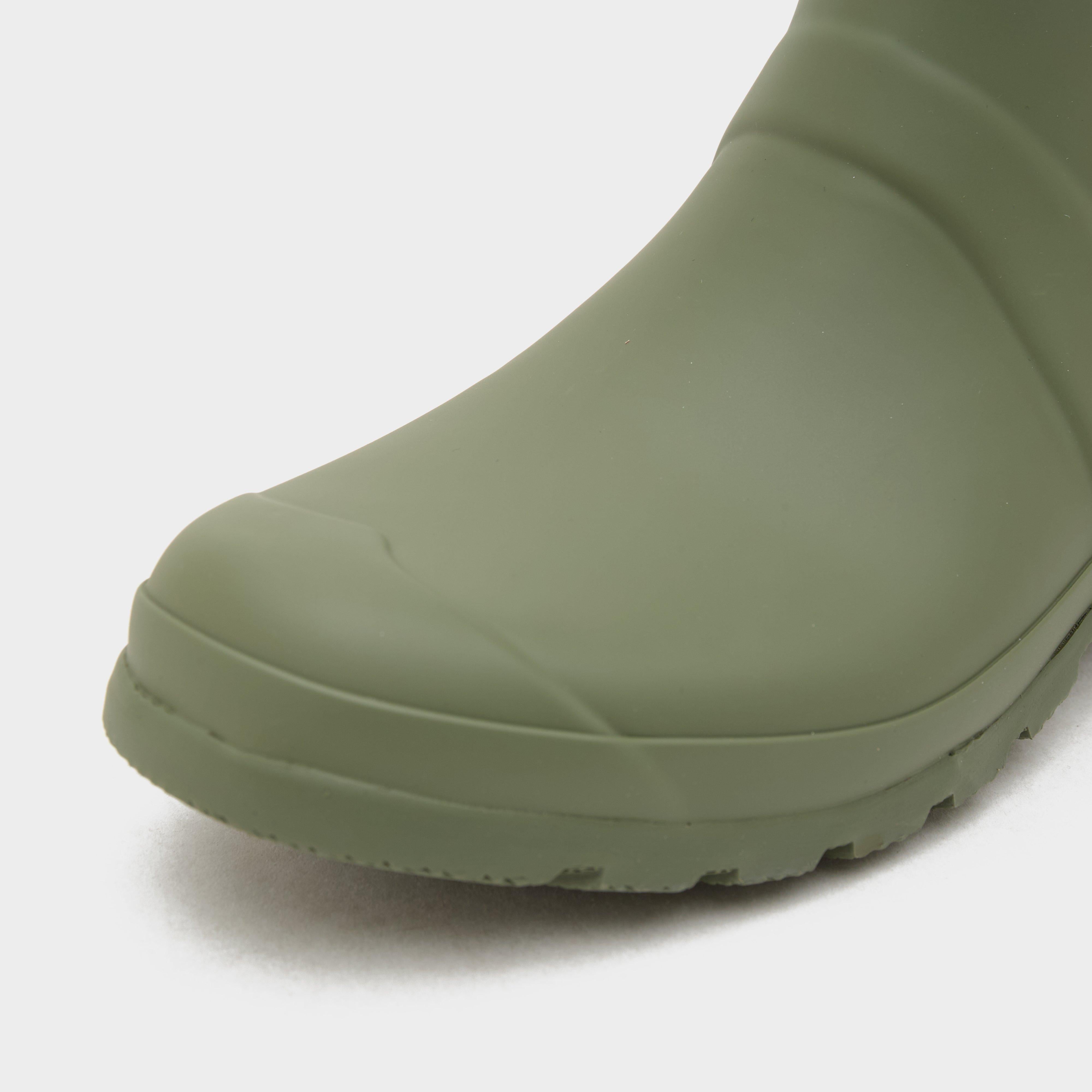 Womens Original Tall Tri Colour Logo Backstrap Boots Green