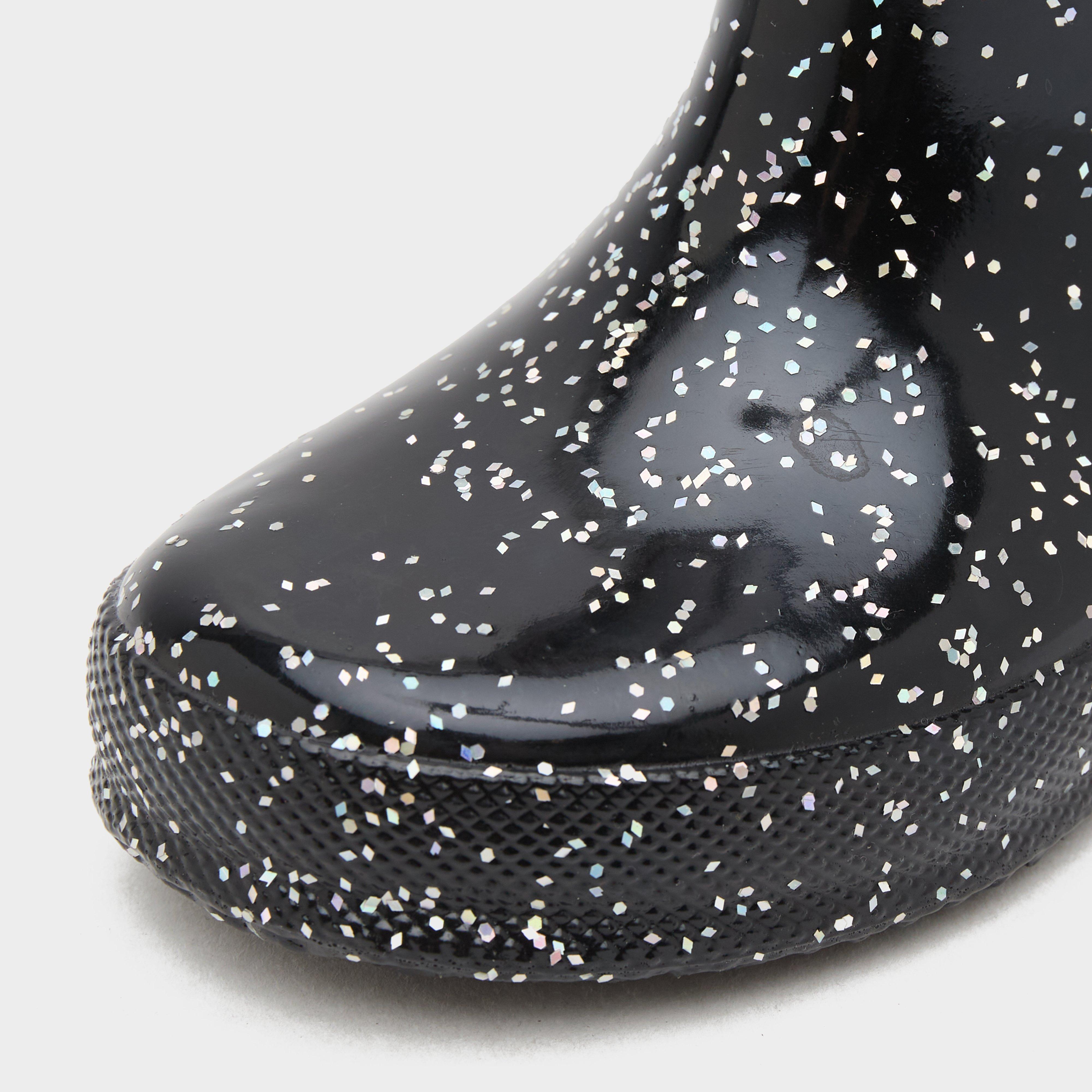 Kids Original First Giant Glitter Wellington Boots Black
