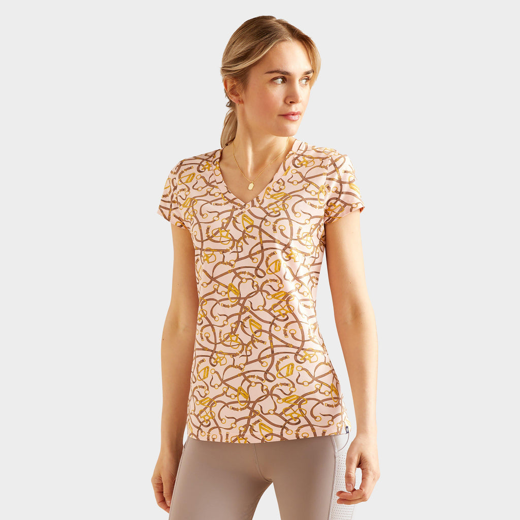 Womens Bridle T-Shirt Blushing Rose