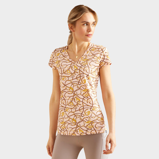 Womens Bridle T-Shirt Blushing Rose