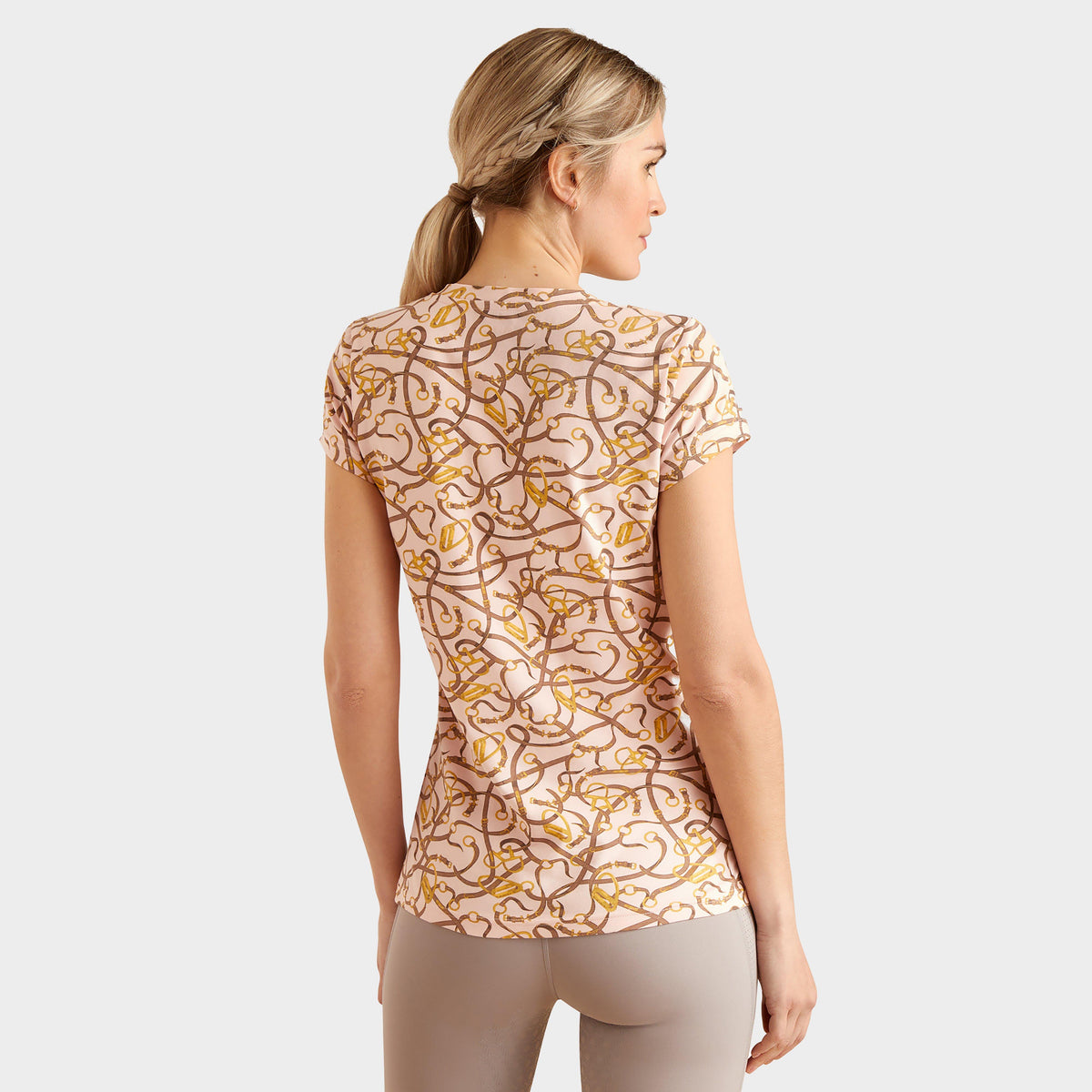 Womens Bridle T-Shirt Blushing Rose