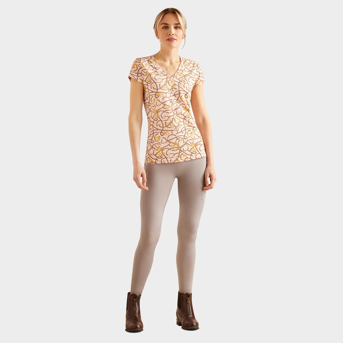 Womens Bridle T-Shirt Blushing Rose