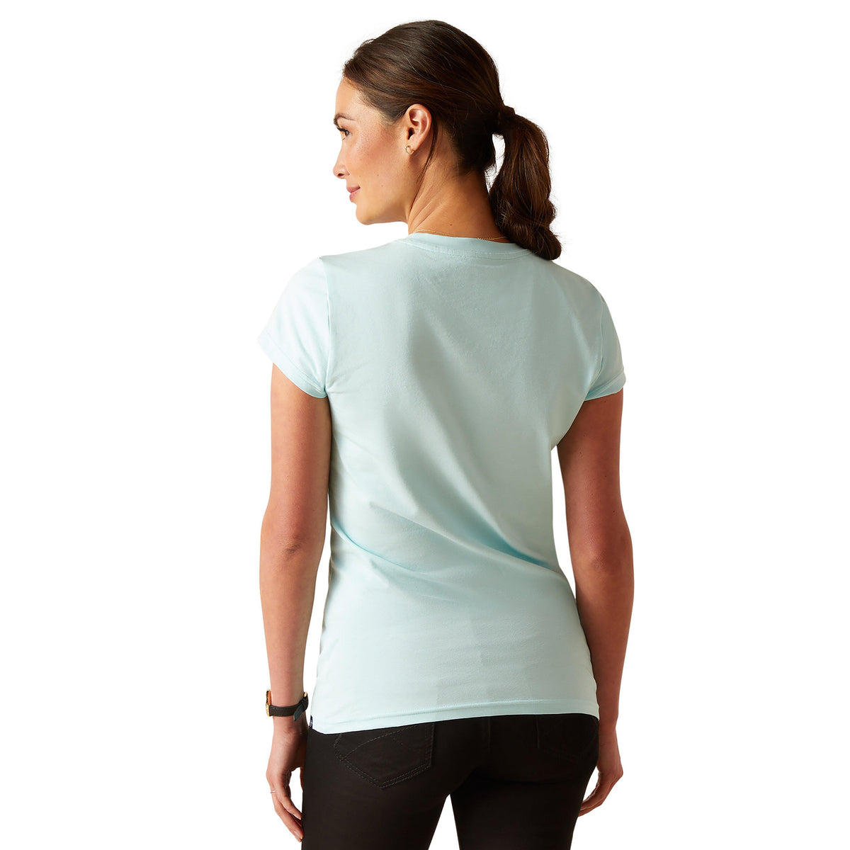 Womens Floral Mosaic T-Shirt Plume