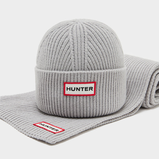 Jura Scarf & Beanie Box Set Micro Chip Grey