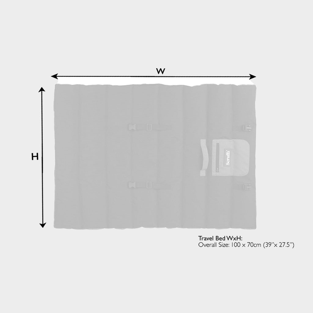 Expedition Roll Up Travel Pet Bed Storm Grey