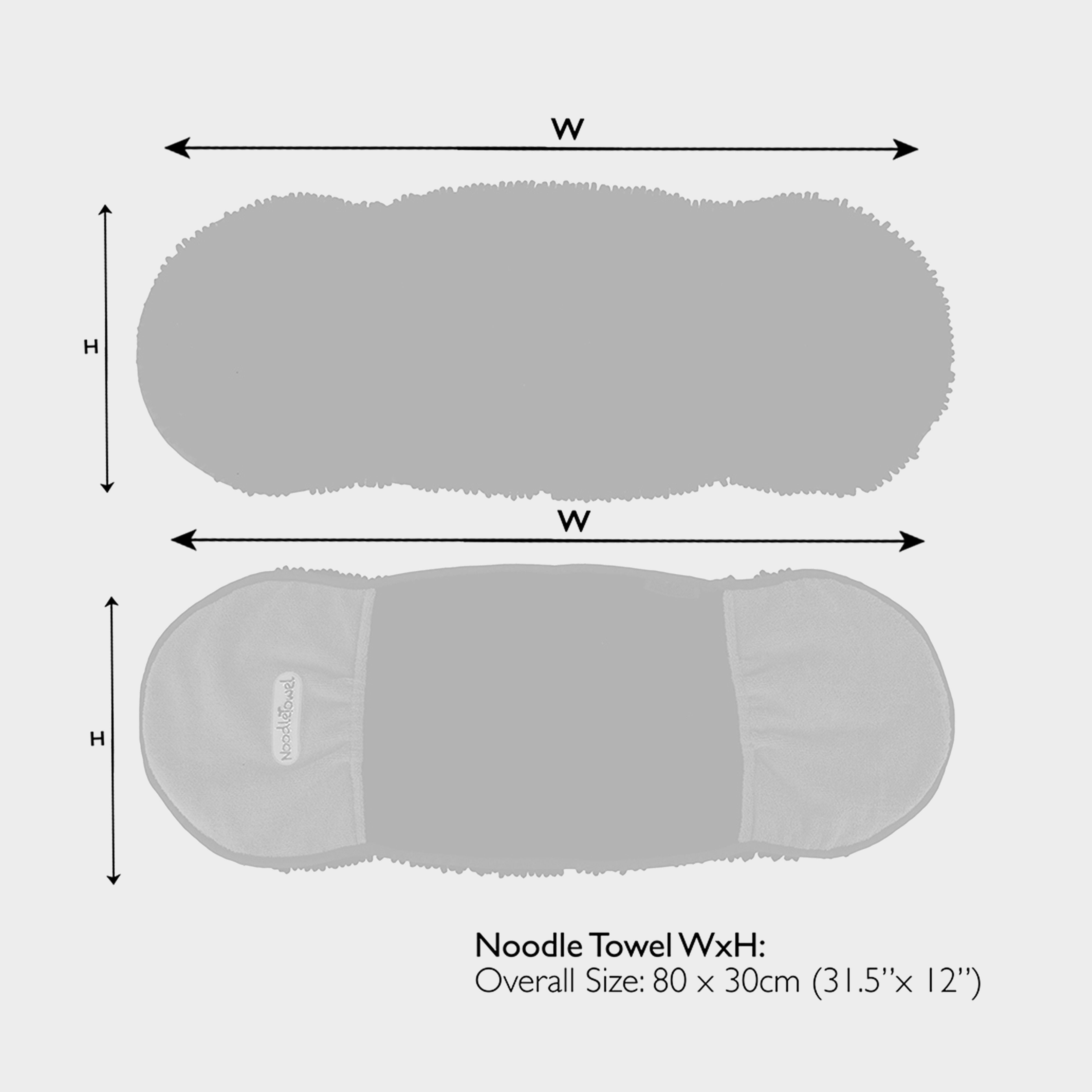 Noodle Drying Towel Grey