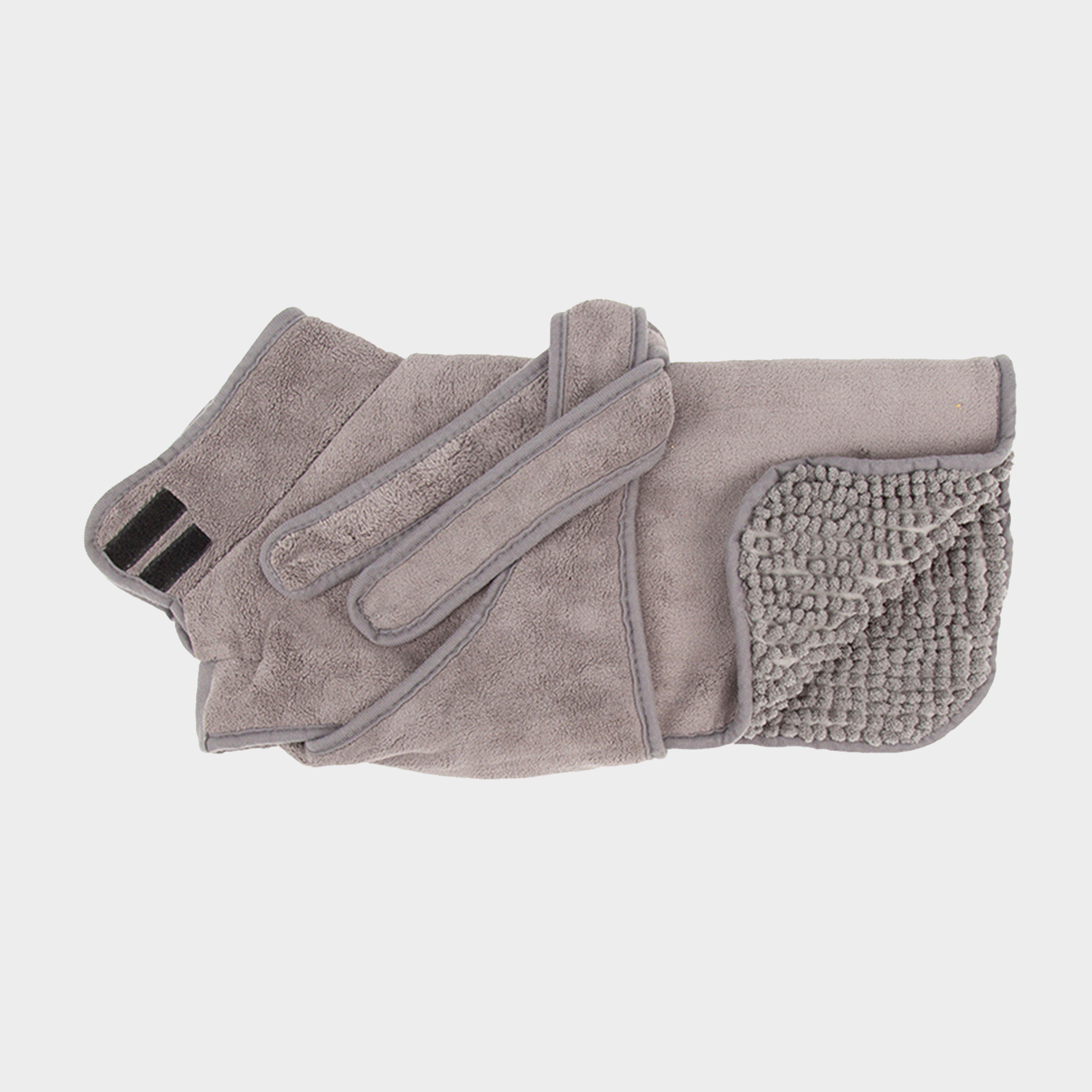 Expedition Deluxe Noodle & Microfibre Dog Drying Coat Storm Grey S