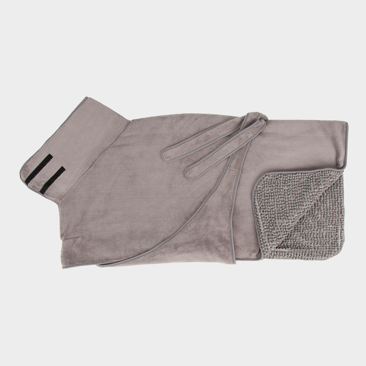 Expedition Deluxe Noodle & Microfibre Dog Drying Coat Storm Grey XXL