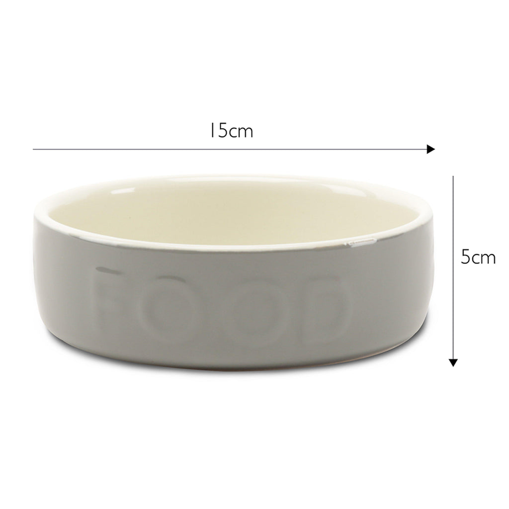 Classic Food Bowl Grey 15cm