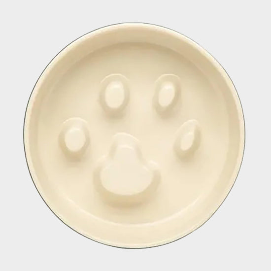 Classic Dog Slow Feeder Bowl Grey 16cm