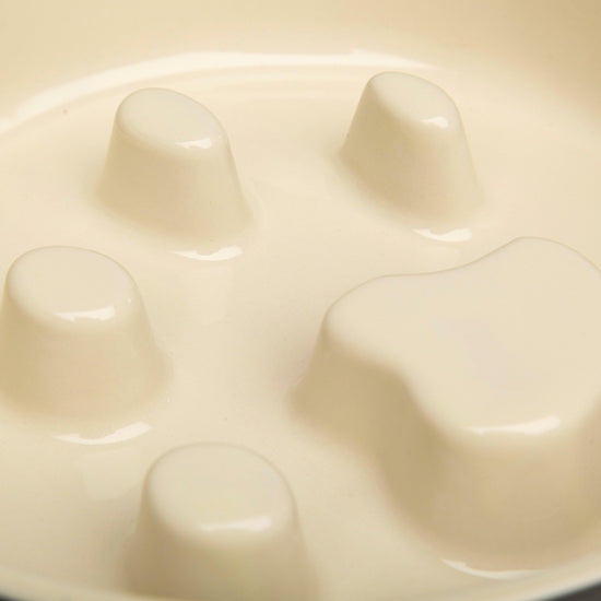 Classic Dog Slow Feeder Bowl Grey 20cm