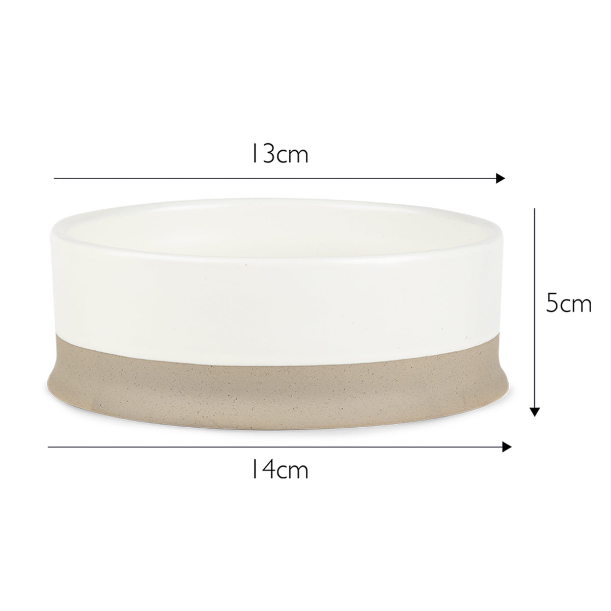Scandi Non Tip Bowl Cream 14cm