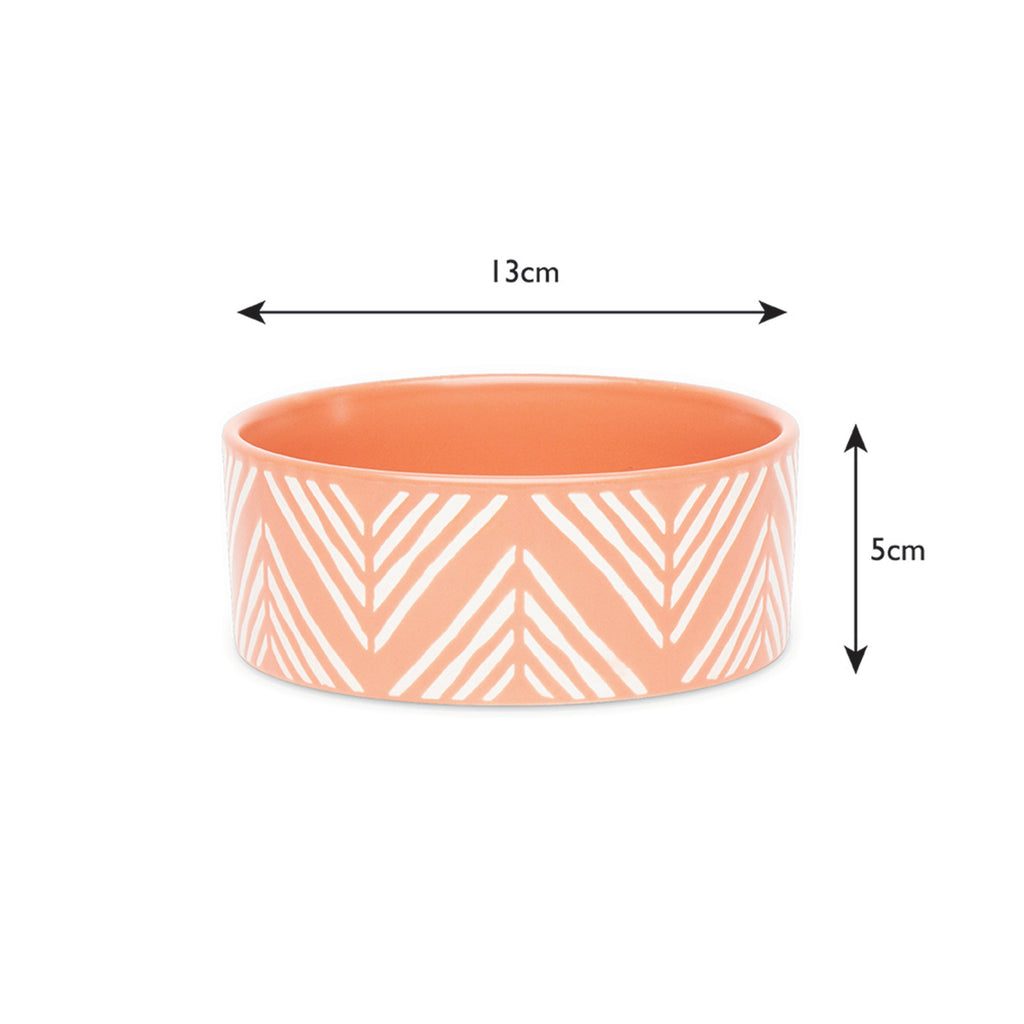 Aztec Bowl Terracotta Orange 13cm