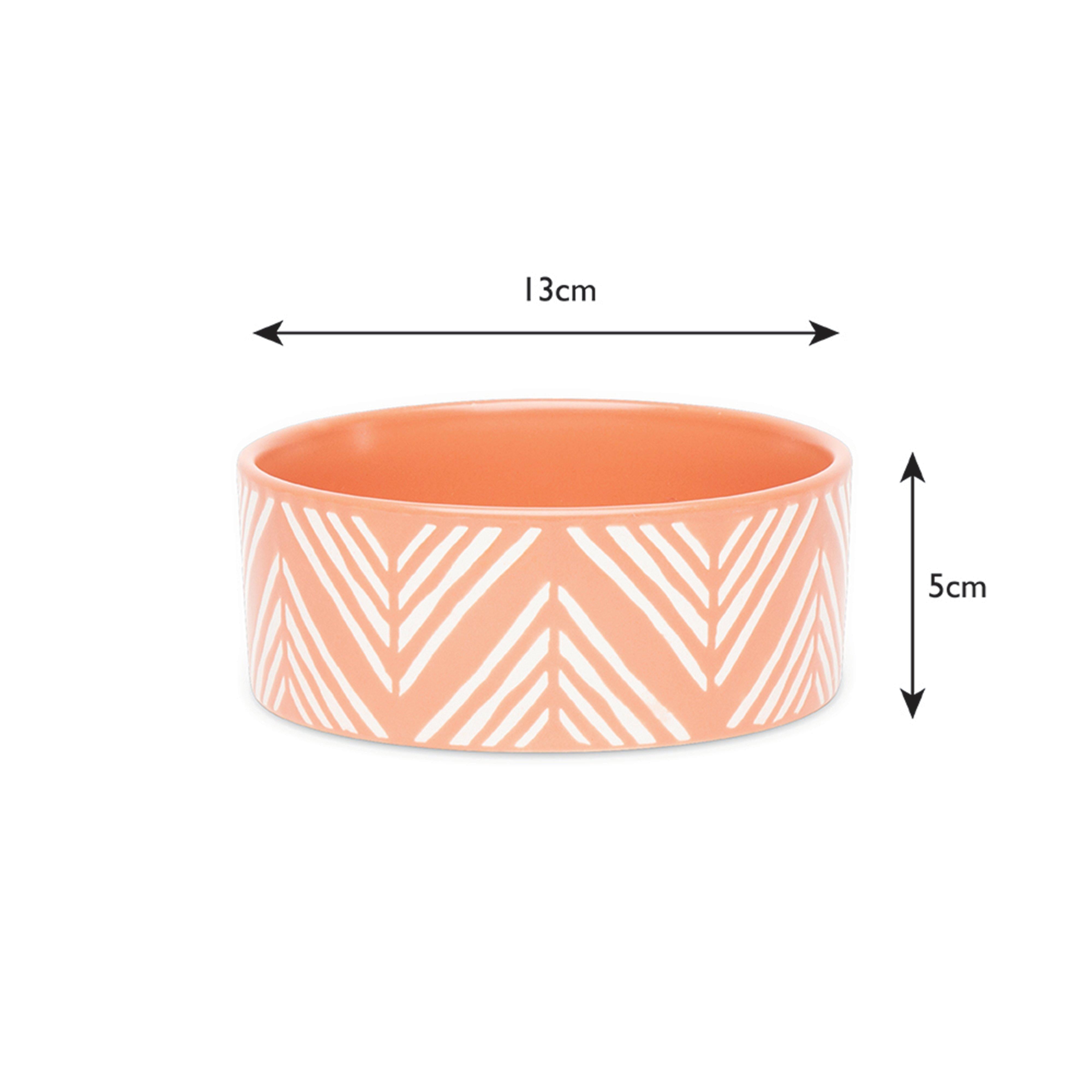 Aztec Bowl Terracotta Orange 13cm