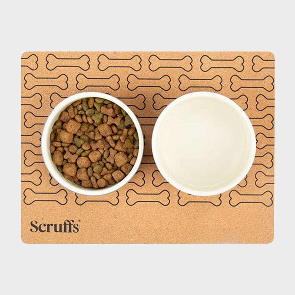 Cork Pet Placemat Bone Print