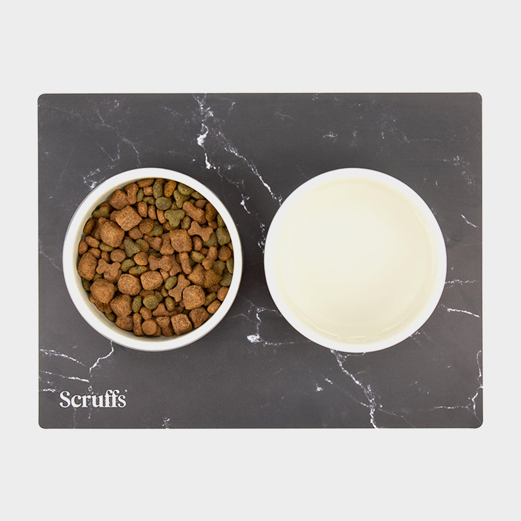 Pet Placemat Black Marble Print