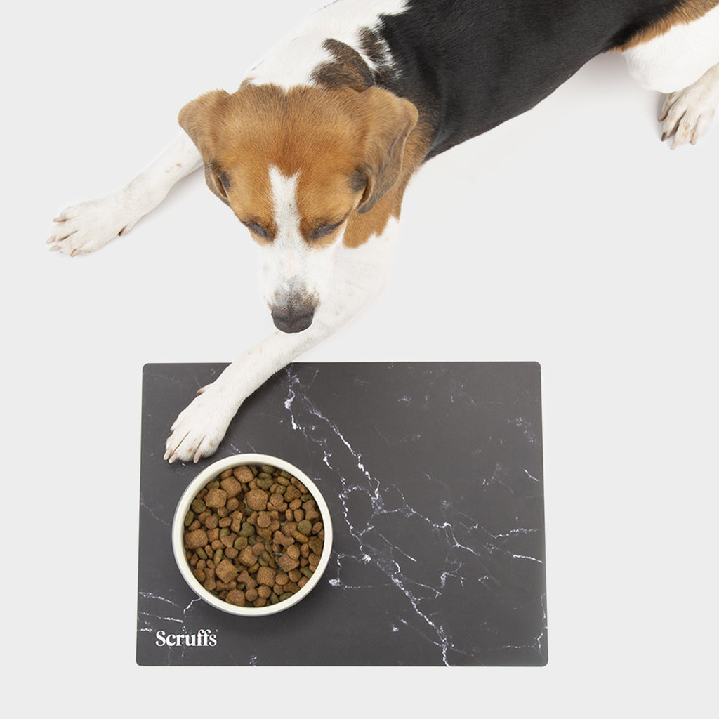 Pet Placemat Black Marble Print