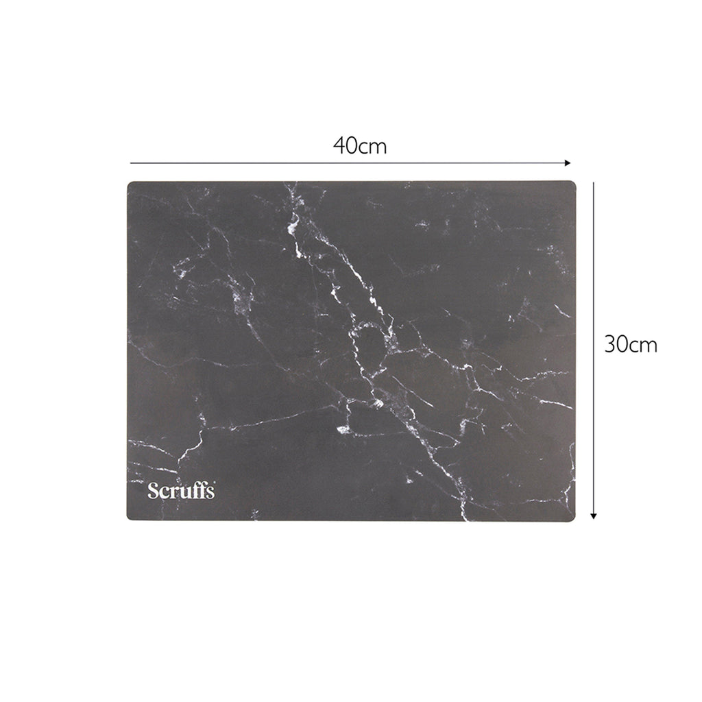 Pet Placemat Black Marble Print