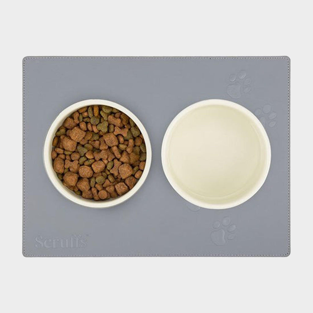 Pet Faux Fur Placemat Grey