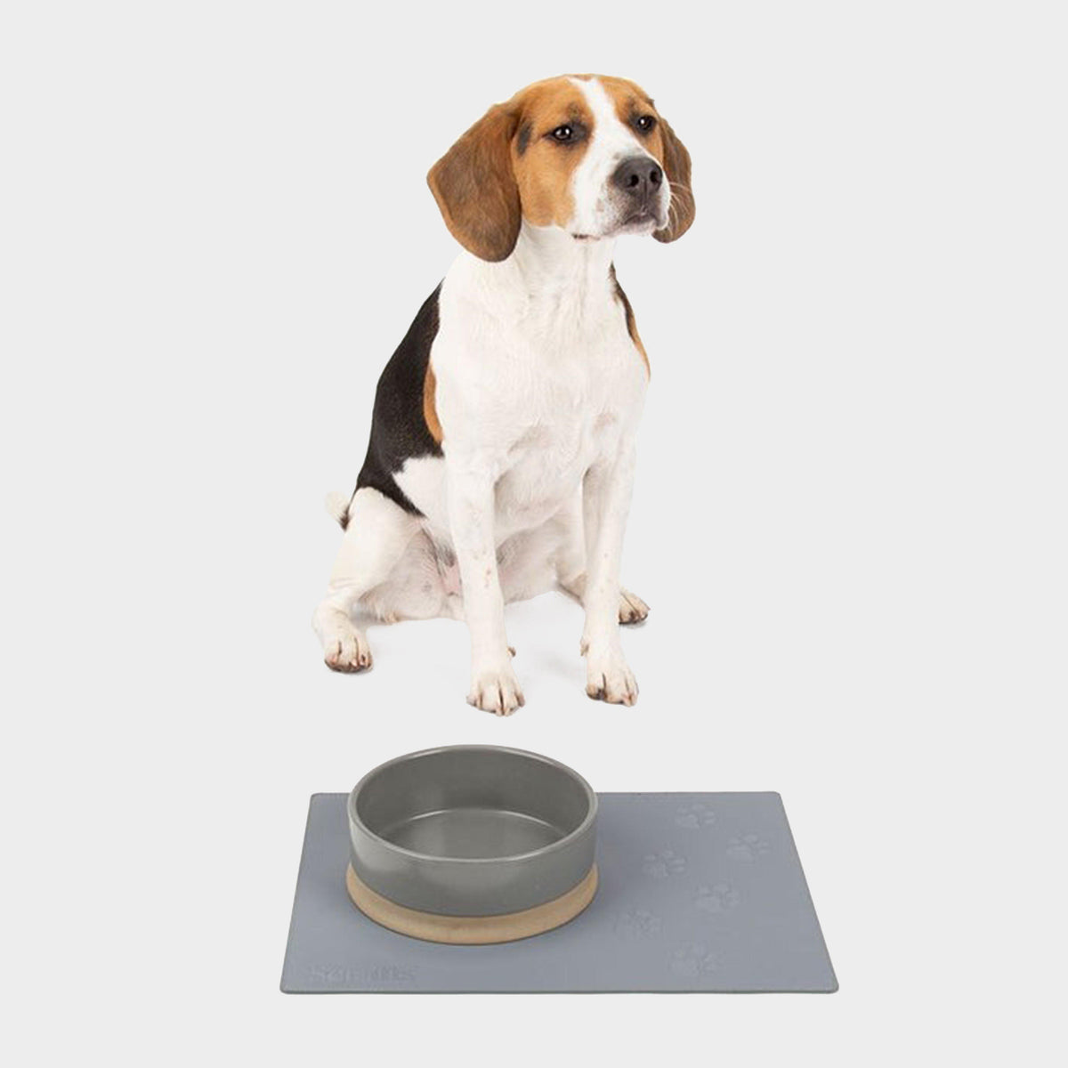 Pet Faux Fur Placemat Grey