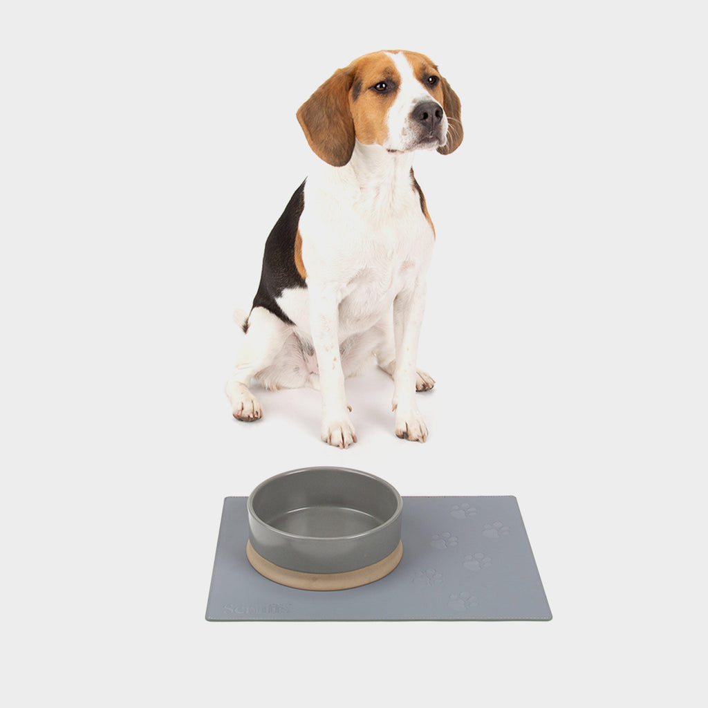 Pet Faux Fur Placemat Grey