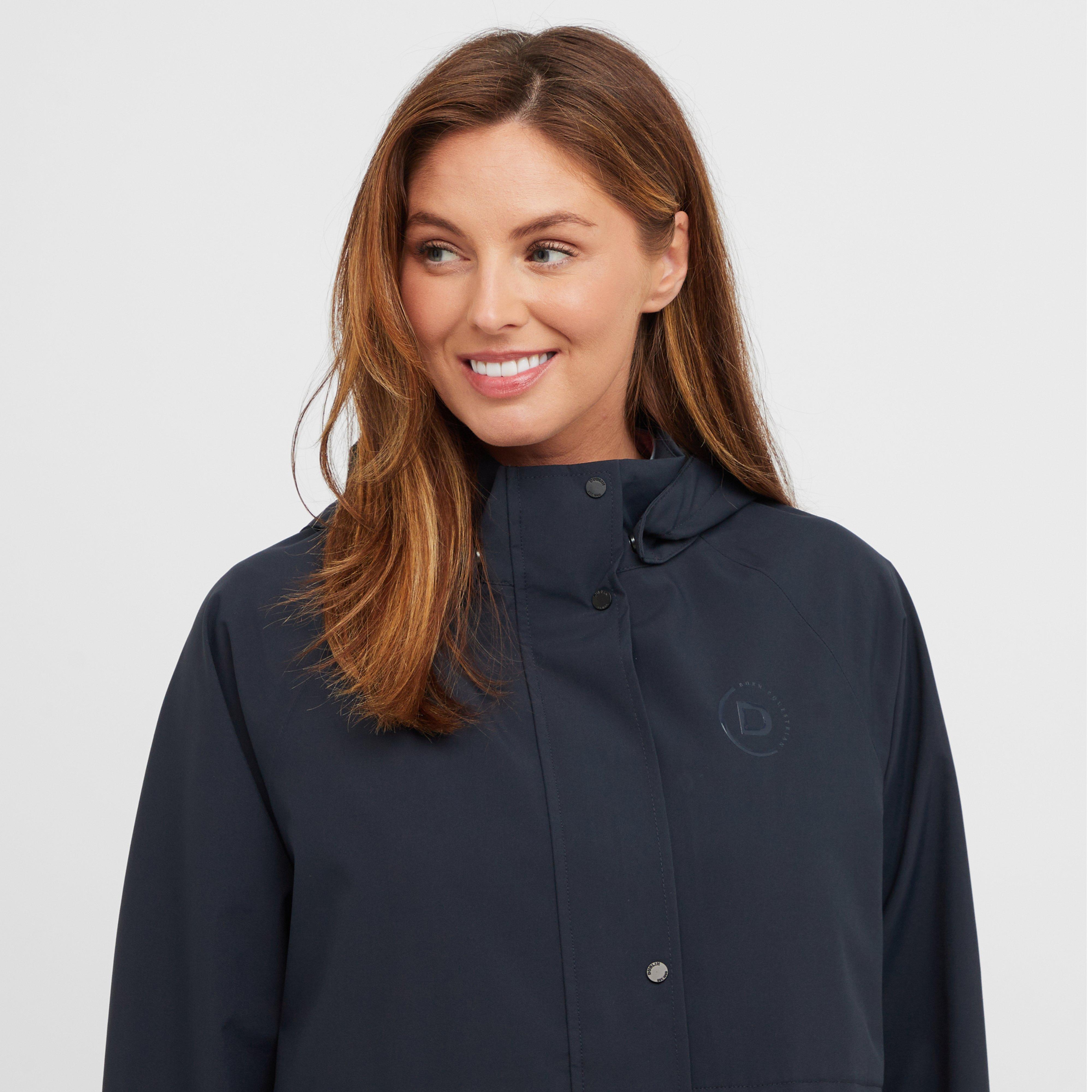 Womens Wet Weather Long Jacket Navy