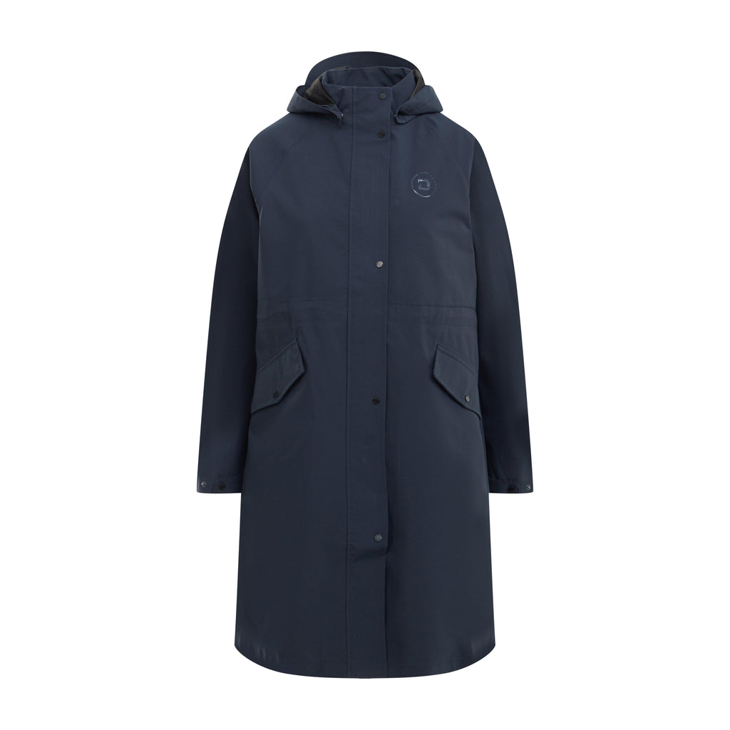 Womens Wet Weather Long Jacket Navy