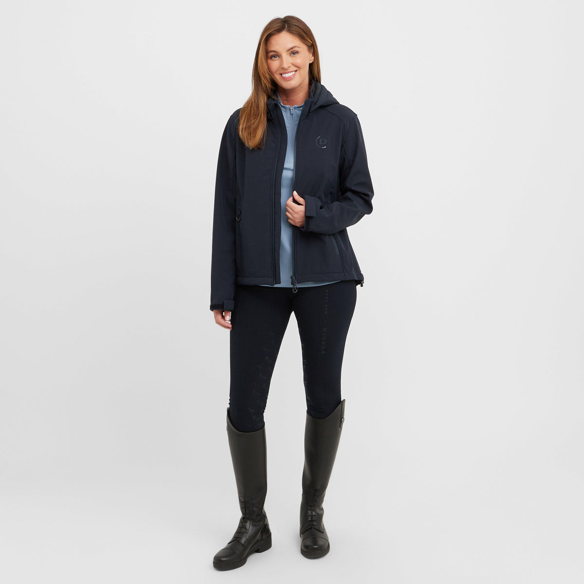 Womens Bonded Jacket Navy