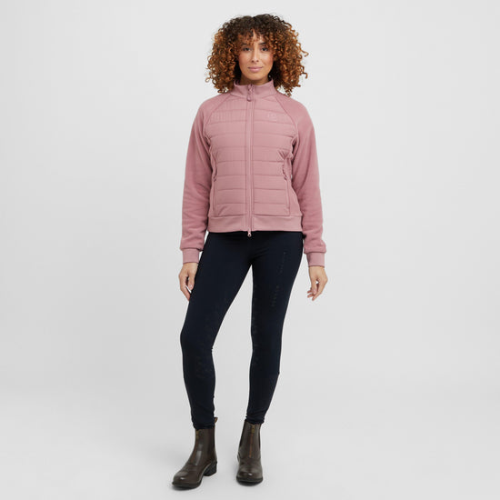 Womens Insulated Hybrid Jacket Dusty Rose