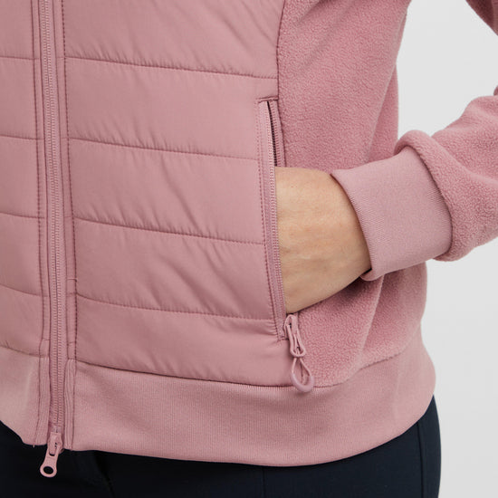 Womens Insulated Hybrid Jacket Dusty Rose