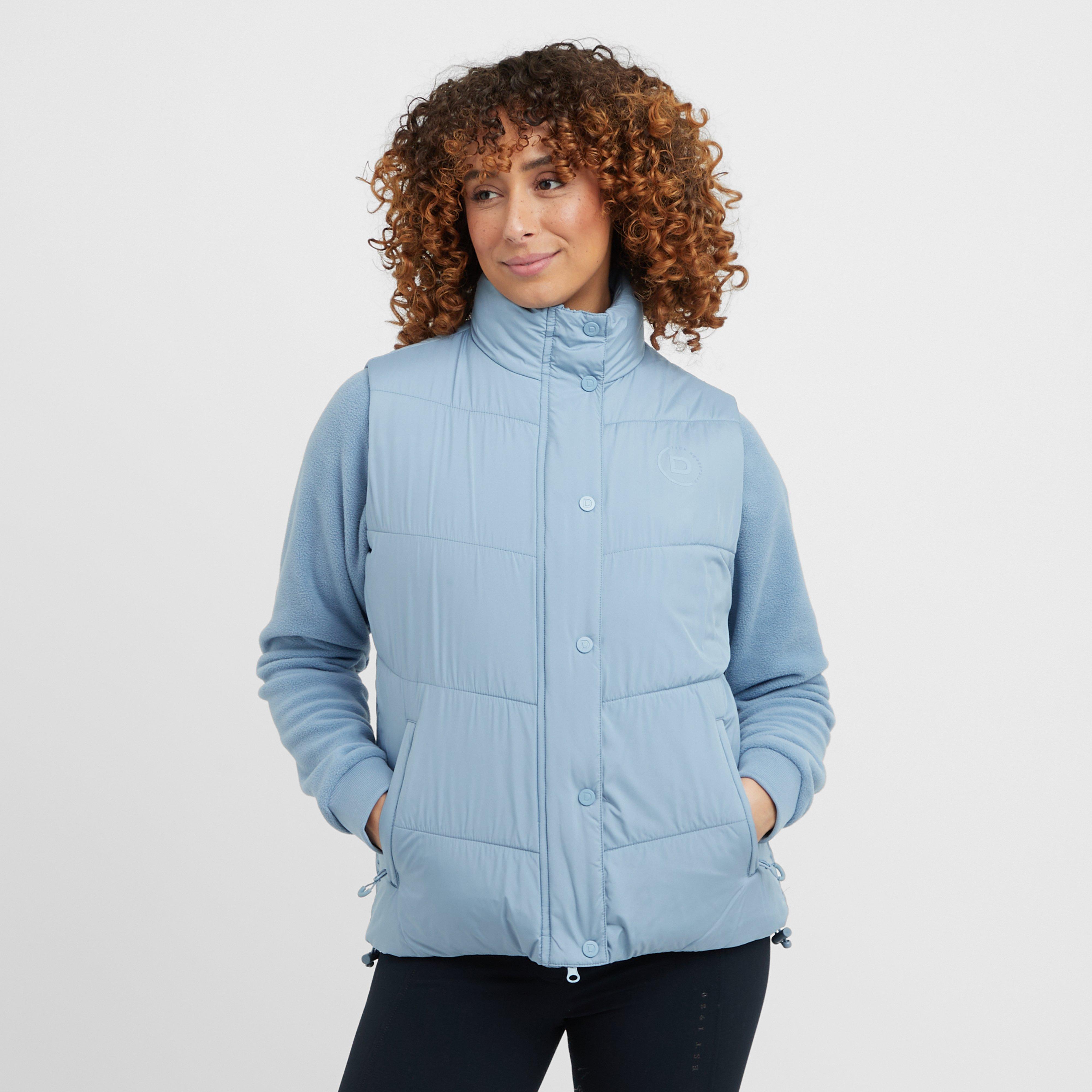 Womens Puffer Bodywarmer Blue Fog