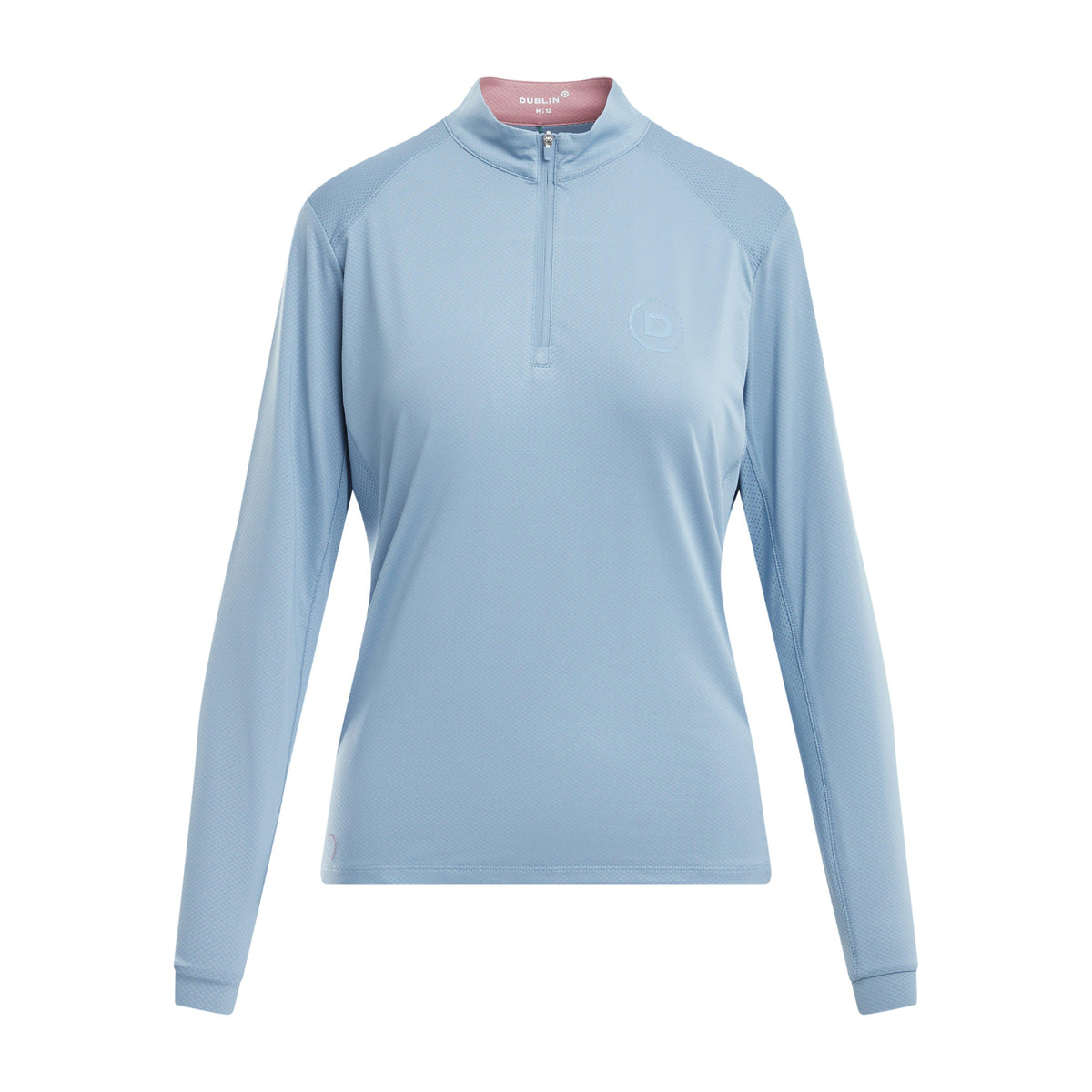 Womens Breathable Long Sleeved Riding Top Blue Fog