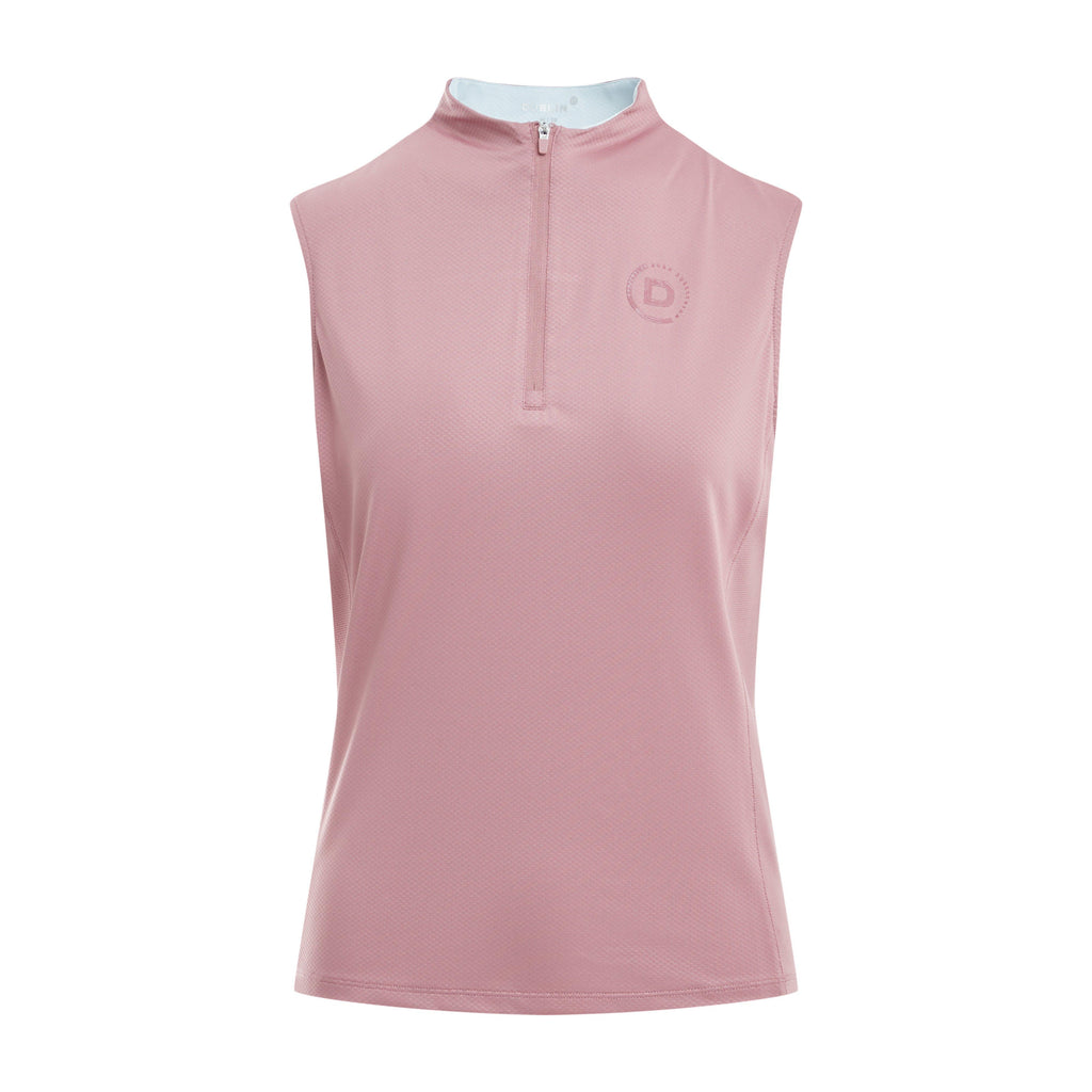 Womens Breathable Sleeveless Riding Top Dusty Rose
