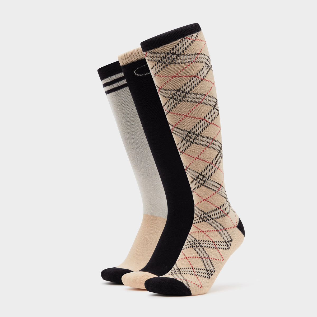 3 Pack Socks Classic London Check