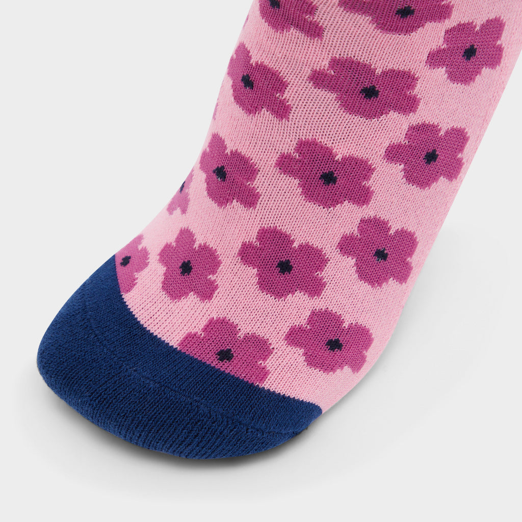 3 Pack Socks Navy Geo Floral