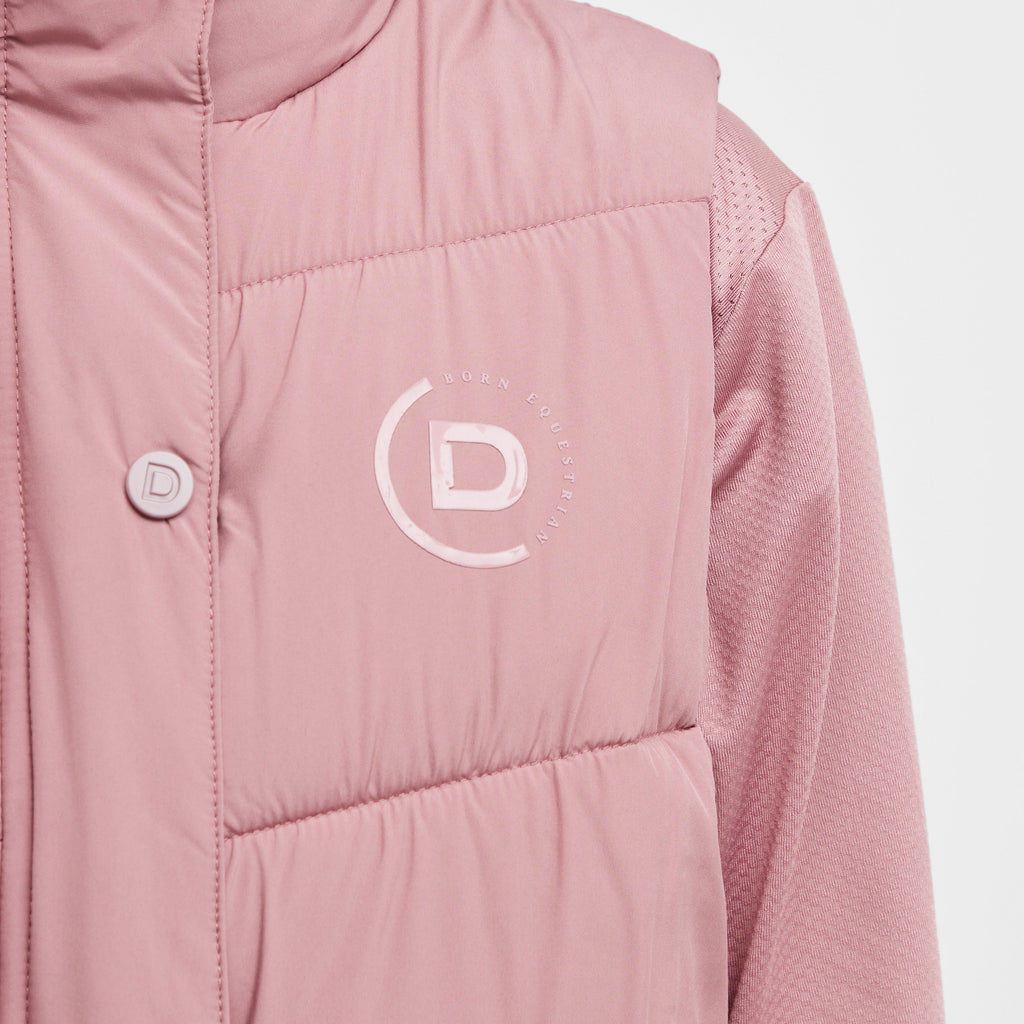 Kids Puffer Bodywarmer Dusty Rose