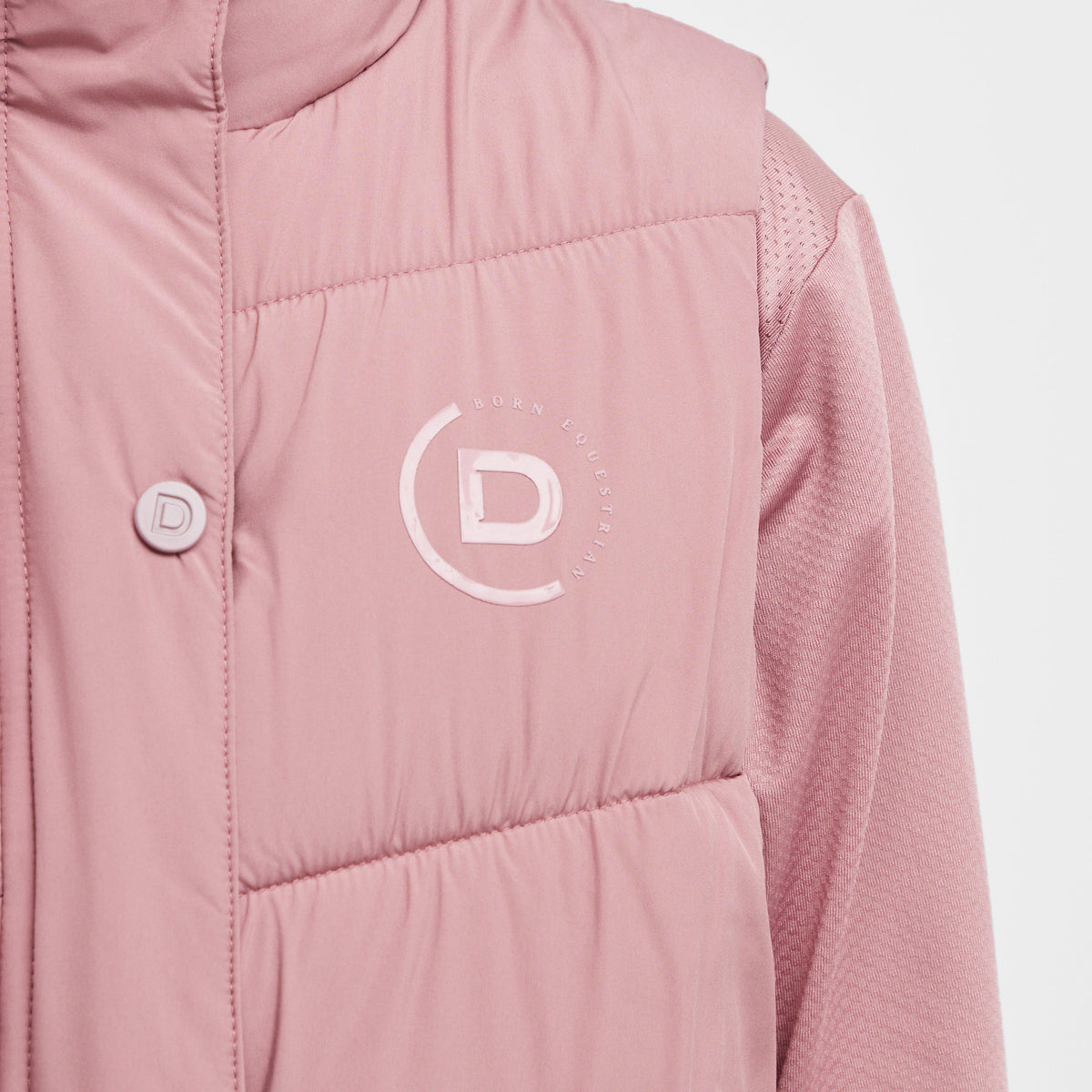 Kids Puffer Bodywarmer Dusty Rose