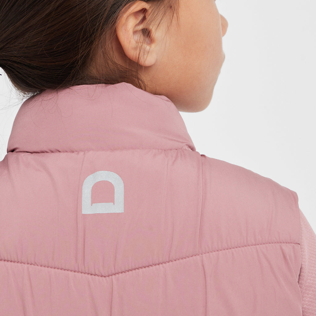 Kids Puffer Bodywarmer Dusty Rose