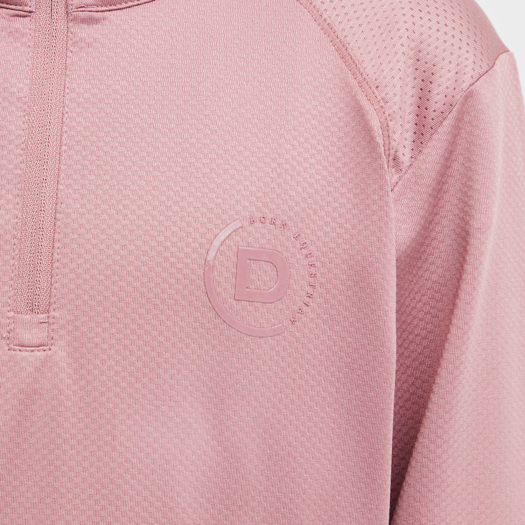Kids Breathable Long Sleeved Riding Top Dusty Rose