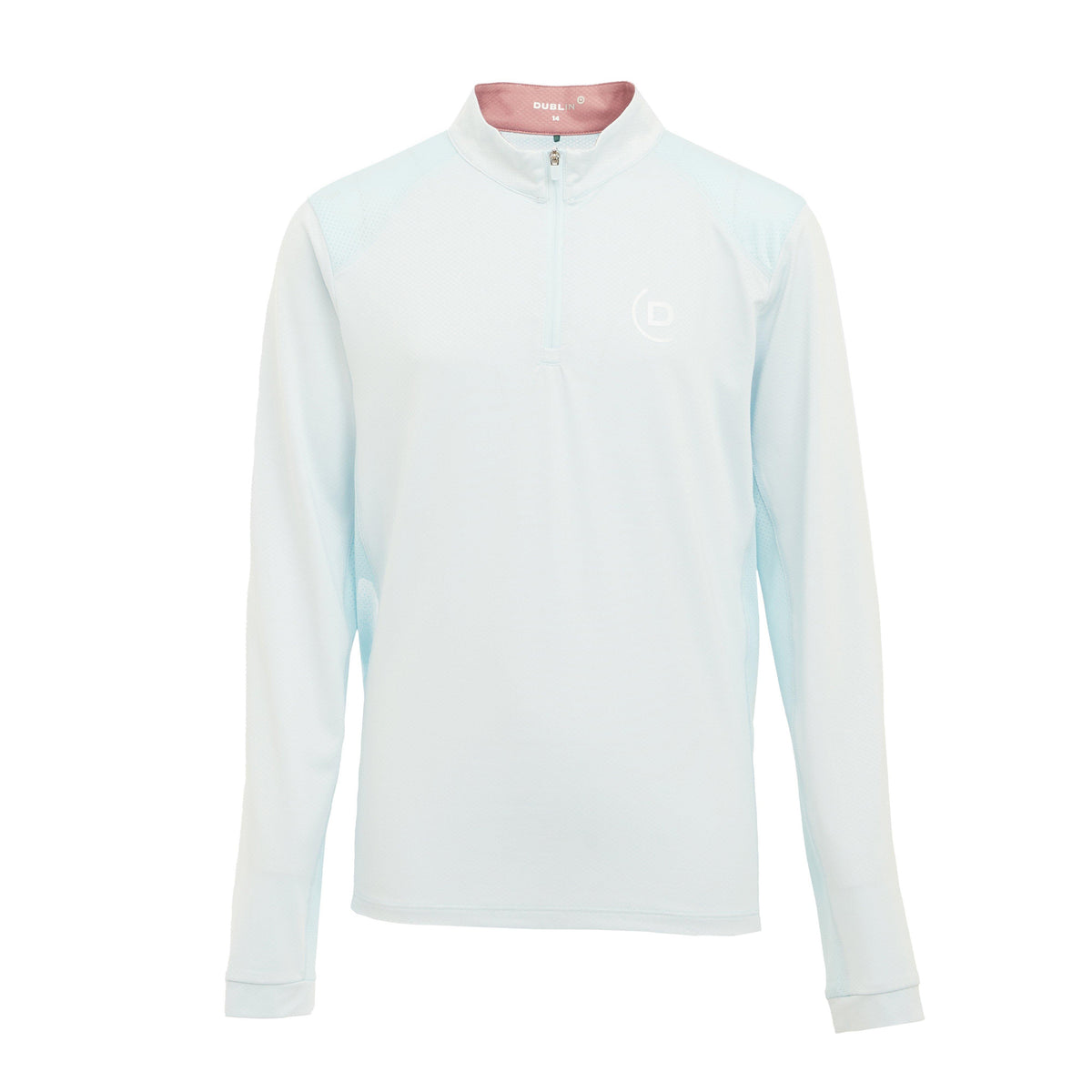 Kids Breathable Long Sleeved Riding Top Sky Blue