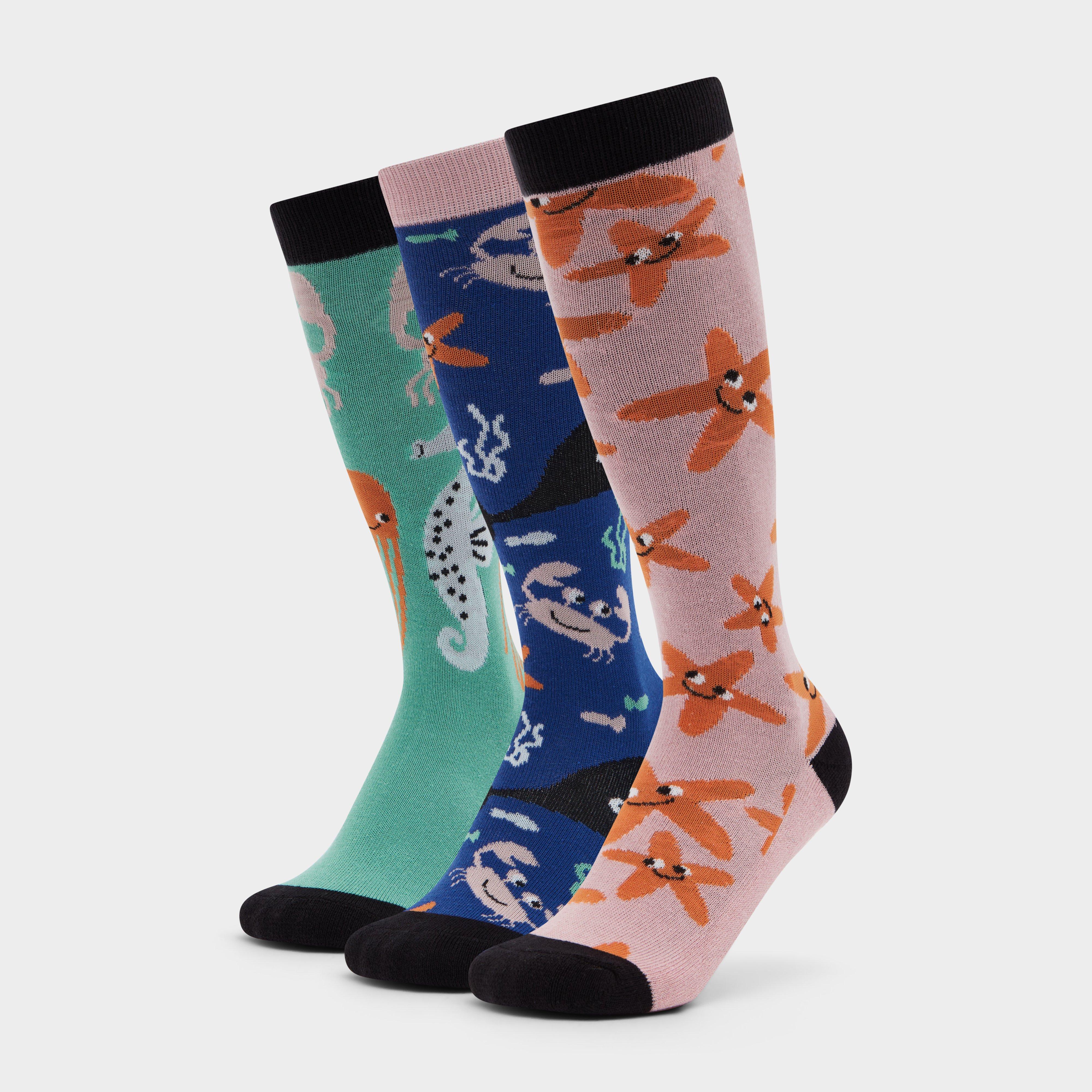 Kids 3 Pack Socks Aquatica