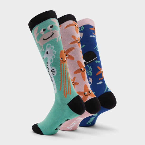 Kids 3 Pack Socks Aquatica