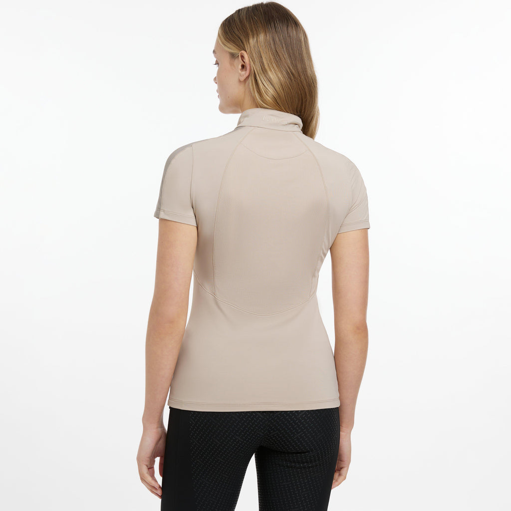 Womens Maria Mesh Short Sleeve Base Layer Almond